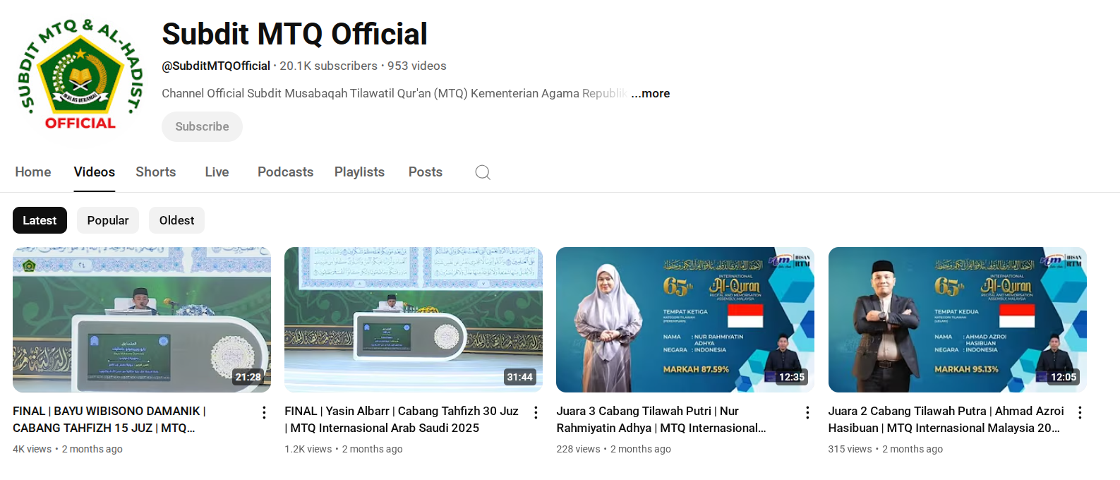 Lima Kafilah Sulbar Tampil di Hari Terakhir Babak Penyisihan STQH Nasional 2025 di Kendari